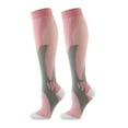thumbnail image 1 of Grofry 1 Pair Unisex Sport Socks Compression Yoga Socks Knee Length Long-tube High Elasticity Wrapping Anti-slip Socks Warmth Stockings for Daily Life Running, 1 of 8