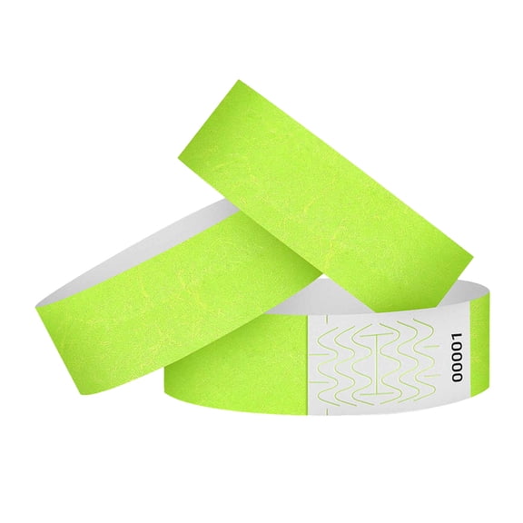 Grofry 100 Pcs Paper Bracelets Waterproof Tear Resistant Identification Wrist Bands Disposable Event Wristbands for Concerts Festivals Parties