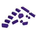 thumbnail image 1 of Grofry 13Pcs/Set Universal Laptop Notebook Silicone Anti Dust Ports Cover Plug Cap Purple, 1 of 8