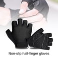 thumbnail image 1 of Grofry 2Pcs Gloves Soft Shock-proof Non-slip Half Finger Bike Gloves for Outdoor Red M, 1 of 3
