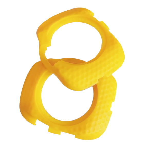 Grofry 2Pcs/Set Cleat Pedal Cover Quick Release Easy to Install Anti-slip Plastic Light Action Cleats Protection Cover for Speedplay Zero Aero Yellow