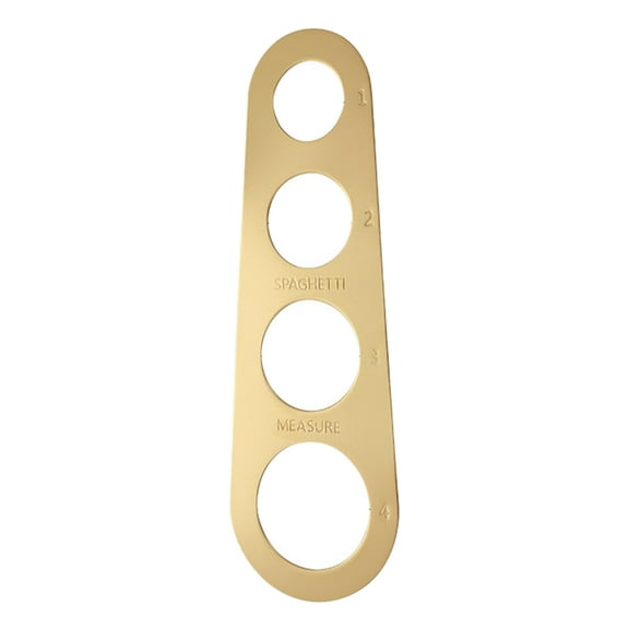 Grofry 4 Holes High Accuracy Spaghetti Ruler 430 Stainless Steel Portion Control Spaghetti Measurer Kitchen Utensils Golden