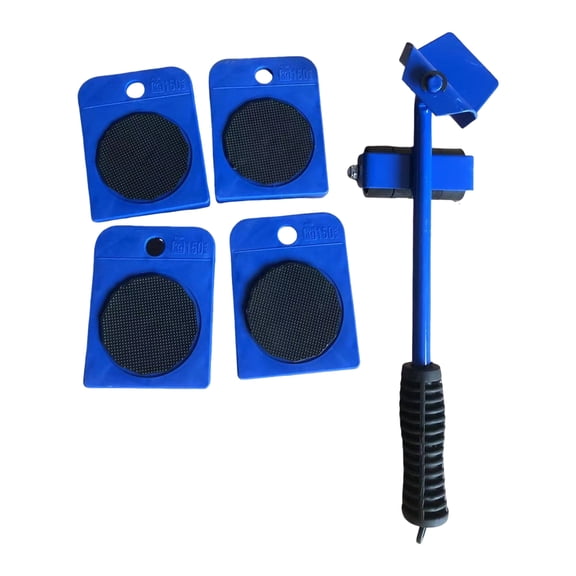Grofry 5 Pcs/Set Furniture Mover Tool Set Compact Furniture Movers with Wheels Heavy Duty Appliance Rollers Furniture Slider Kit