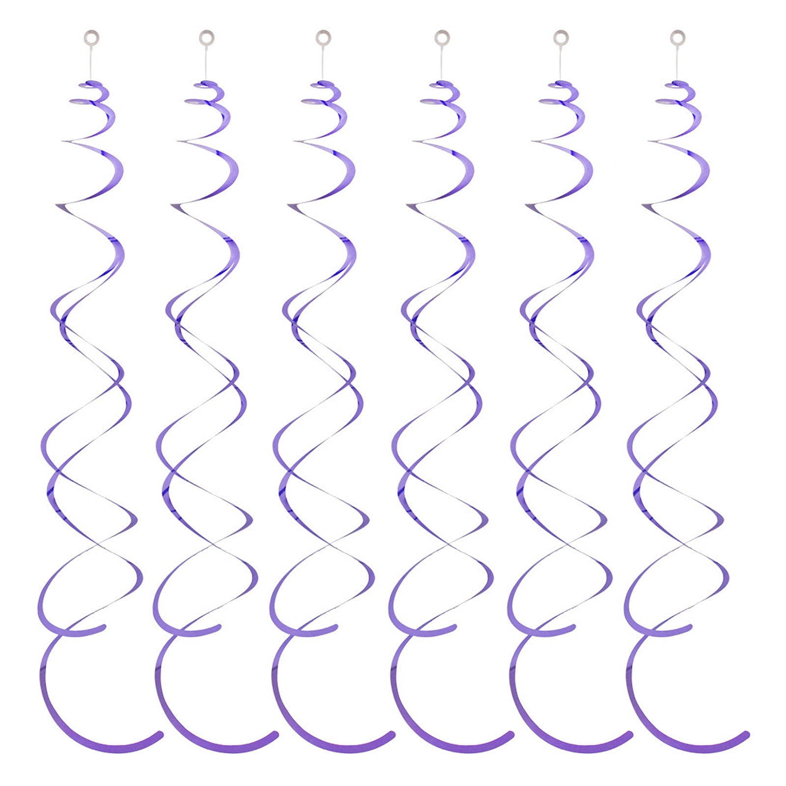 Grofry 6Pcs Spiral Pendant Party Streamers,Hanging Plastic Streamer ...