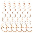 thumbnail image 1 of Grofry 6Pcs Spiral Pendant Party Streamers，Hanging Plastic Streamer，Spiral Pendant Twin Tail Party Ceiling Foil Swirl Decorations, 1 of 8
