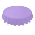 thumbnail image 1 of Grofry 84 Inch Round Tablecloth Simple Disposable PE Waterproof Thicker Table Cover Fabric for Home,Purple, 1 of 9