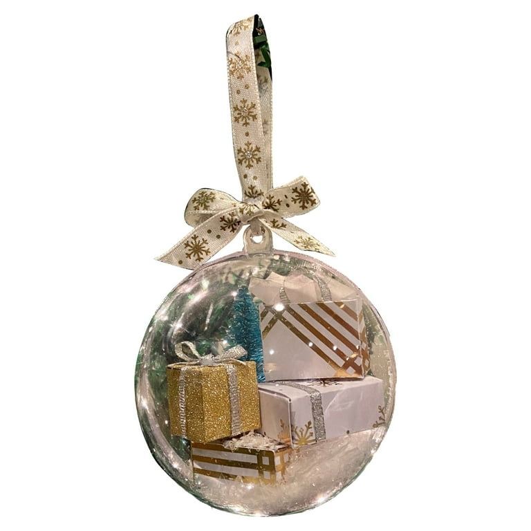 Filling Clear Christmas Ornaments