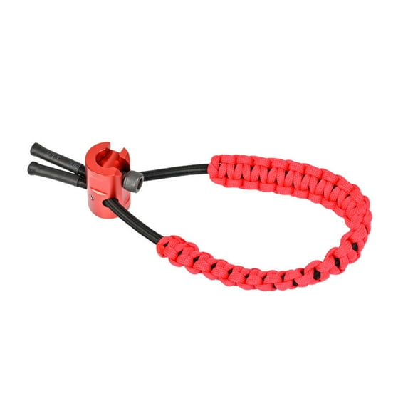 Grofry Archery Bow Wrist Sling Adjustable Quick Release Nylon Braided Wrist Strap Rope Outdoor Target Hunting Shoot Compound Recurve Bow Accessories