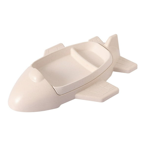 Grofry Baby Children Dish Cartoon Airplane Division Design Tableware Kids Dinnerware Food Bowl for Toddler