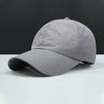 thumbnail image 1 of Grofry Baseball Cap Decorative Pure Color Soft Mesh Summer Cap for Outdoor Dark Gray, 1 of 8