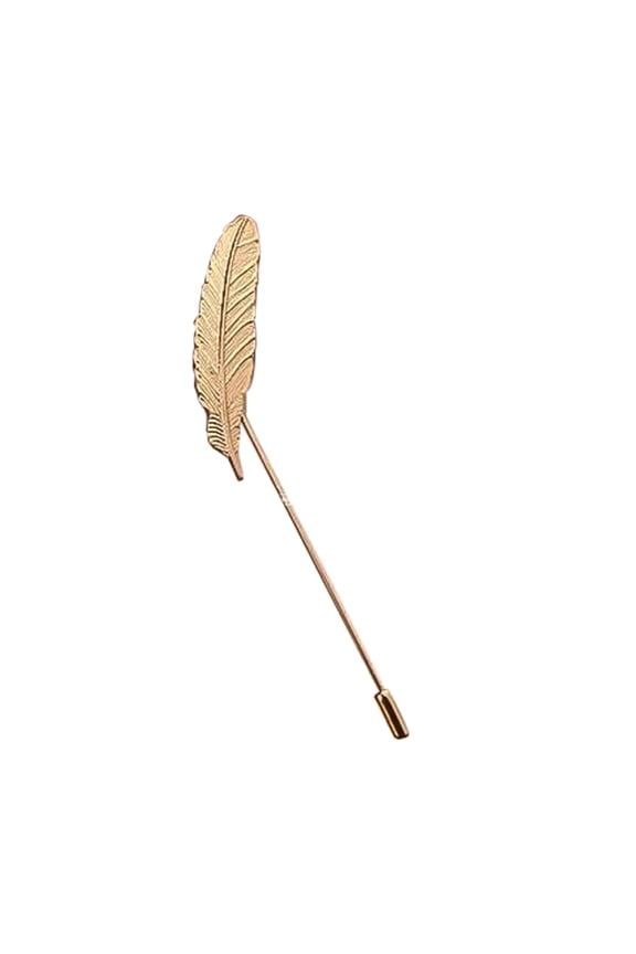 Brooch Elegant Decorative Vintage Men Feather Lapel Pin for Suit