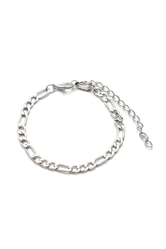 Chain Bracelet for Men Women Cuban Link Chain Bracelet Unisex Alloy Bracelet Jewelry for Daily Wear Party Accessory