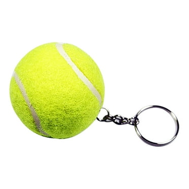 Grofry Creative Artificial 3D Tennis Ball Pendant Keyring Sports Lovely Key Chain