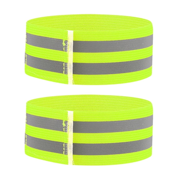 Grofry Cycling Pants Reflective Band High Visibility Elastic Adjustable Men Women Night Running Warning Arm Wrist Leg Ankle Strap Cycling Accessories