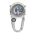 thumbnail image 1 of Grofry Digital Carabiner Watch Luminous Anti-scratch Precise Backpack Belt Pocket Clip on Watch for Outdoor Yellow, 1 of 8