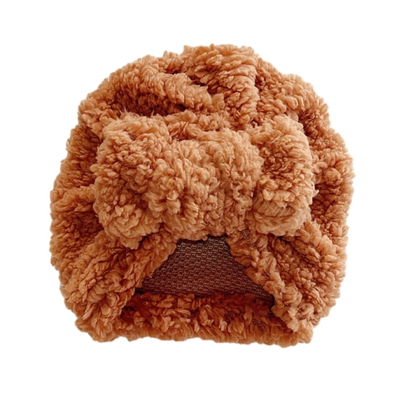 Grofry Fall Baby Hat Cute Knot Bowknot Super Soft Faux Lambswool Thickened Warm Infant Newborn Boy Girls Beanie Cap