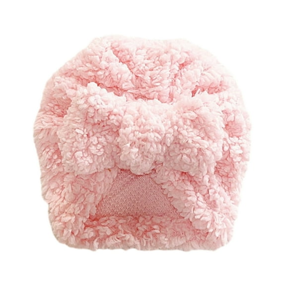 Grofry Fall Baby Hat Cute Knot Bowknot Super Soft Faux Lambswool Thickened Warm Infant Newborn Boy Girls Beanie Cap