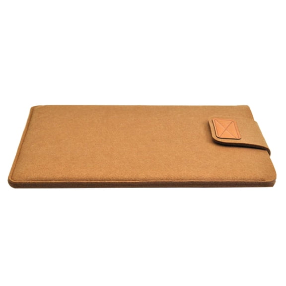 Grofry Felt Sleeve Slim Tablet Case Cover Bag for MacBook Air Pro 11/13/15 Inch Brown