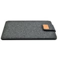 thumbnail image 1 of Grofry Felt Sleeve Slim Tablet Case Cover Bag for MacBook Air Pro 11/13/15 Inch Dark Grey, 1 of 8