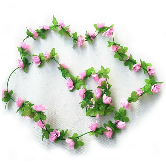 Grofry Garden Home Wedding Party Decor Fake Flower Garland Artificial Rose Blossom Vine