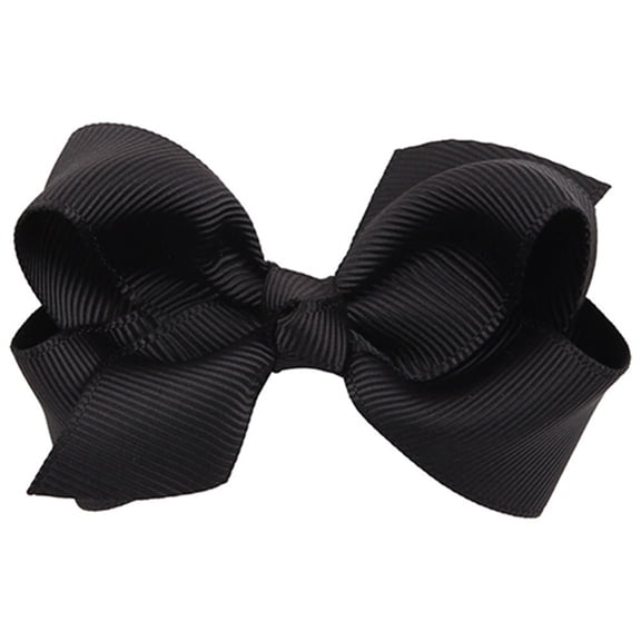 Grofry Girl Hair Clip Bow Bowknot Kids Duckbill Solid Hair Accessory Gift