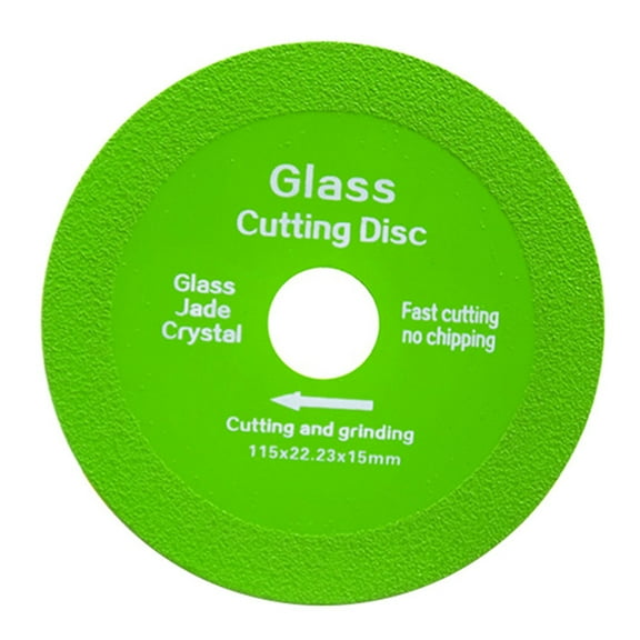 Grofry Glass Cutting Disc for Angle Grinder 1mm Chip-Free Blade Fast Precise Cuts Less Noise Flat Grinding Disc for Glass Jade Rock Plate Ceramics Sanding Blade