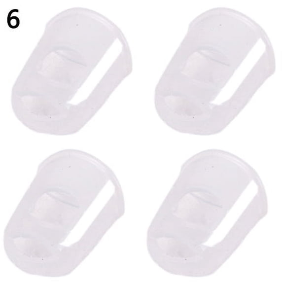 Grofry Guitar Fingertip Protector 4Pack Silicone Left Hand Protector Finger Guards for Ukulele Guitar