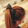 thumbnail image 1 of Grofry Hair Band Rope 2 Packs Ribbon Rope Bowknot Hair Ties Elastic Girl Hair Accessories, 1 of 8