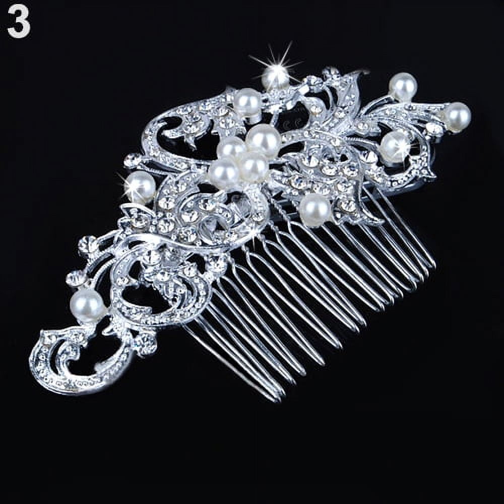 Pearl and Faux Diamonds Hair Pin for Adults, Wedding Hair