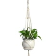 thumbnail image 1 of Grofry Handmade Macrame Flower Plant Pot Hanger Net Rope Basket Home Garden Yard Decor 3, 1 of 2