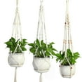 thumbnail image 1 of Grofry Handmade Macrame Flower Plant Pot Hanger Net Rope Basket Home Garden Yard Decor 4, 1 of 2