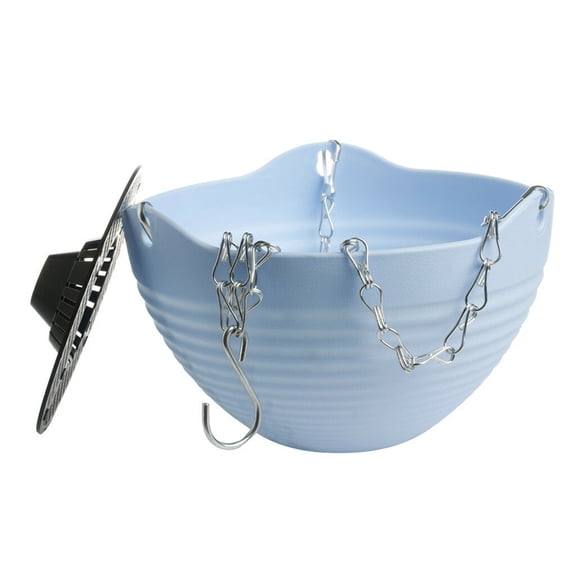Grofry Hanging Chain Flower Pot Basket Planter Container Garden Home Balcony Decoration Blue