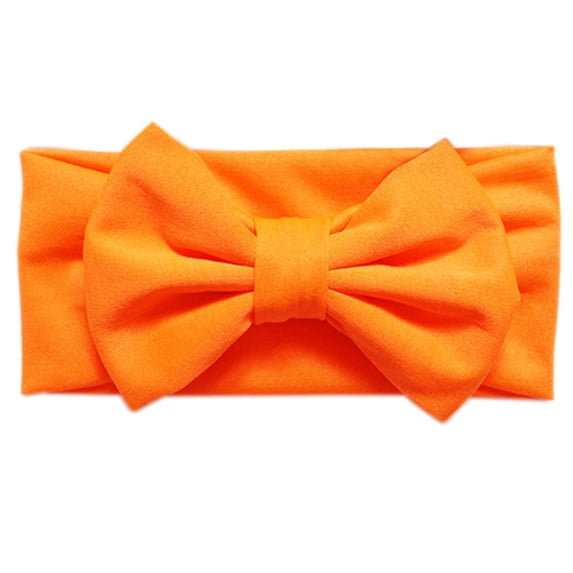 Grofry Headband Baby Toddler Solid Candy Color Bowknot Bow Stretch Hair Band Accessory