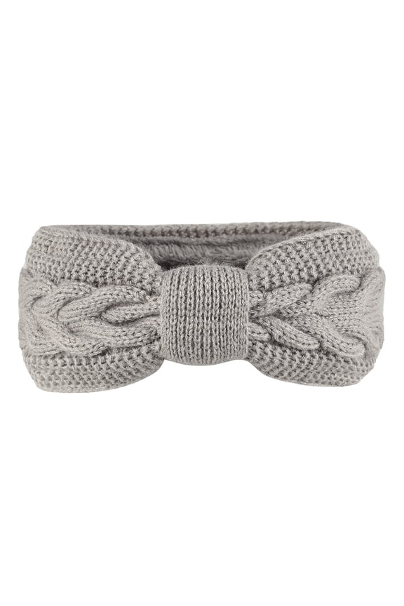 Knitting Headband Twist Texture Bow Decoration Elastic Band Thickened Plush Lining Headband