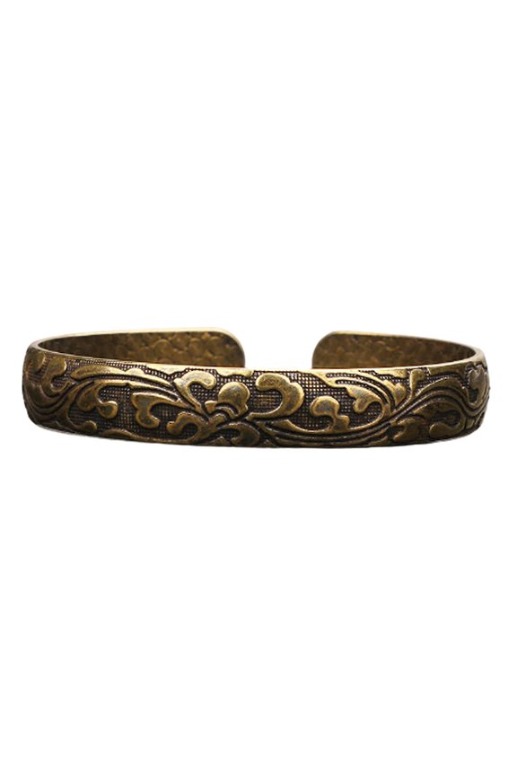 Man Woman Brass Adjustable Hand Bracelet Bangle Valentine Day Jewelry Gift Cuff02