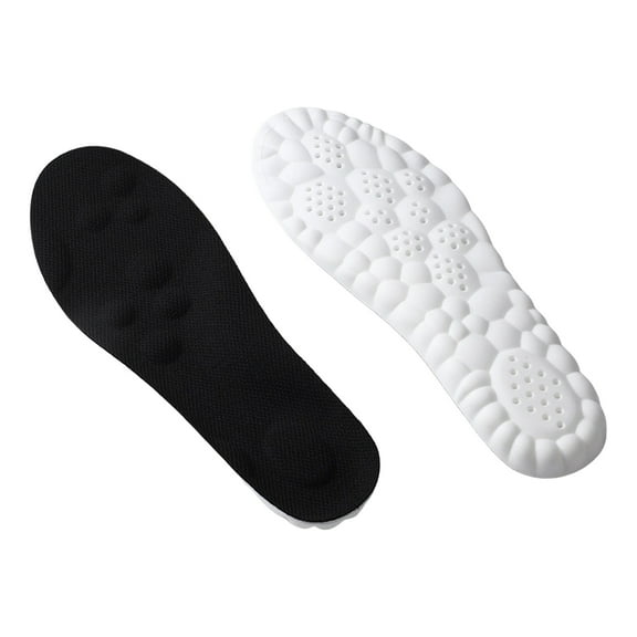 Grofry High Elasticity Soft Sport Insoles Arch Support Orthotic Breathable Deodorant Shock Absorption Cushion Pads for Men Women