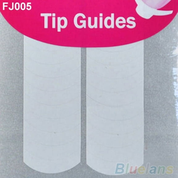 Grofry Nail Art Guides Sticker 48Pack/Sheet DIY 18 Style French Manicure Nail Art Tips