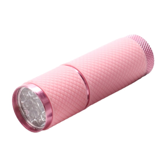 Grofry Nail Flashlight High Efficient Quick Drying Compact LED Gel Curing Small UV Currency Detector Lamp for Female,Pink