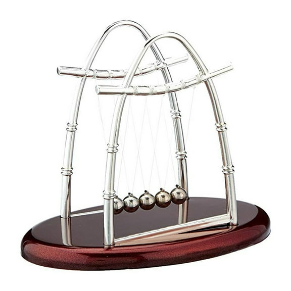 Grofry Newtons Cradle Classic Balance Balls 5 Pendulum Balls Physics Perpetual Motion Desk Toys for Office Bumper Ball Ornaments
