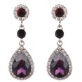 thumbnail image 1 of Grofry Party Women Shiny Rhinestone Inlaid Waterdrop Long Dangle Stud Earrings, 1 of 8