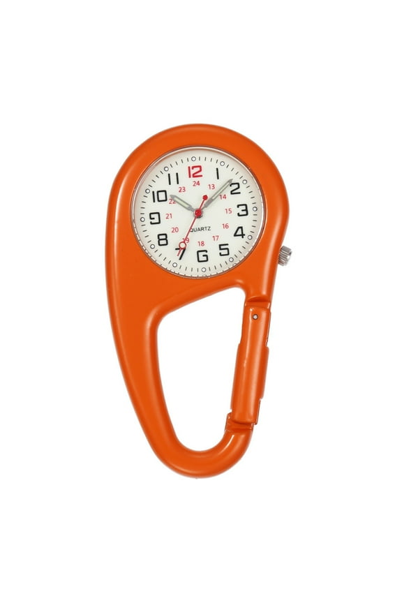 Pocket Watch Luminous Shock Resistance Precise Backpack Belt Pocket Clip Watch for Outdoor Black