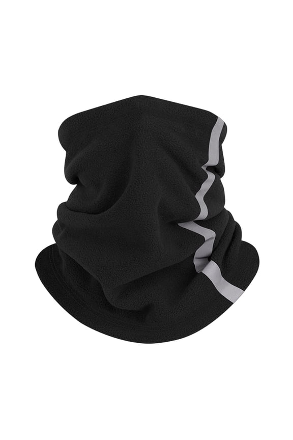 Polar Fleece Scarf with Drawstring Edge Unisex Lightweight Winter Scarf Riding Skiing Travel Warm Neck Warmer