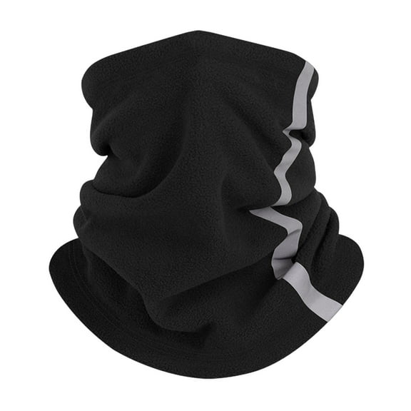 Grofry Polar Fleece Scarf with Drawstring Edge Unisex Lightweight Winter Scarf Riding Skiing Travel Warm Neck Warmer