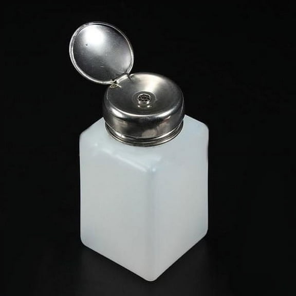 Grofry Pump Bottle 200ml Liquid Alcohol Press Nail Polish Remover Dispenser Cleaner Pumping Bottle