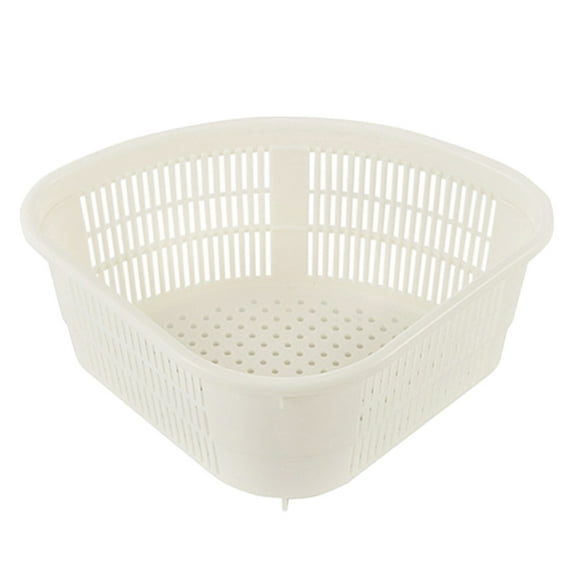 Grofry Sink Drain Basket Kitchen Sink Fruit Washing Waste Draining Basket Plastic Storage Rack