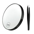 thumbnail image 1 of Grofry Travel Mganifying Mirror Lighted Makeup Vanity Bathroom Mirror with Tweezers Detachable Suction Cup 30X Magnifying Hand-Held Magnifying  Bathroom Supplies, 1 of 14