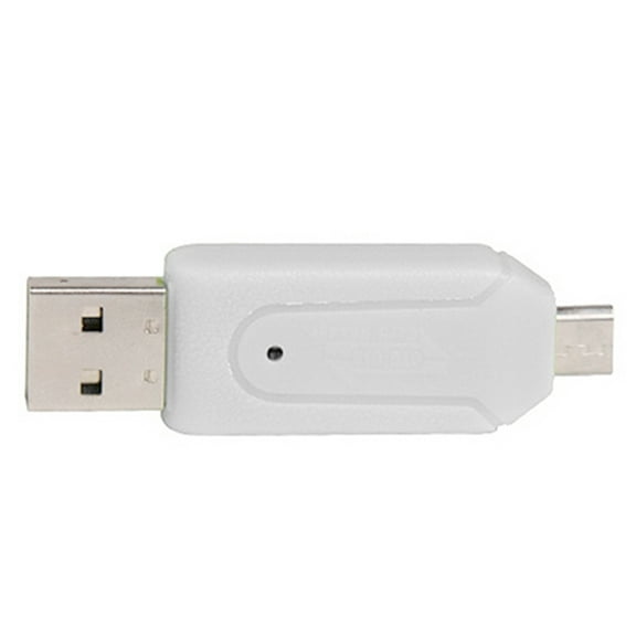 Grofry USB OTG Card Reader,2 in 1 USB OTG Card Reader Universal USB TF Card Reader for PC Phone