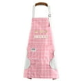 thumbnail image 1 of Grofry Waterproof Adjustable Apron Different Styles Easy to Wear Cute Cooking Apron for Kids Pink, 1 of 8