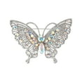 thumbnail image 1 of Grofry Women Brooch Retro Butterfly Shape Rhinestone Decor Anti-slip Suit Coat Collar Hat Scarf Decoration Clothes Pin Prom Party Garment Jewelry, 1 of 8