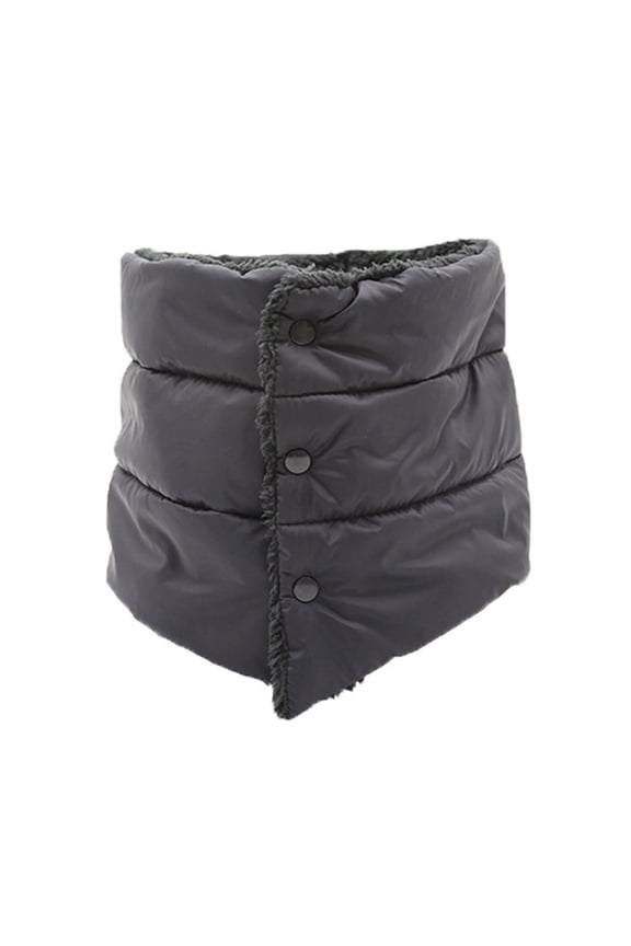 Women Down Scarf High Collar Design Thickened Velvet Lining Scarf Waterproof Versatile Cozy Scarf